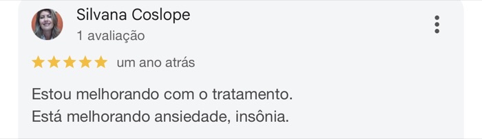 Avaliação de cliente no Google