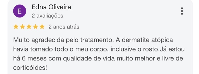 Avaliação de cliente no Google